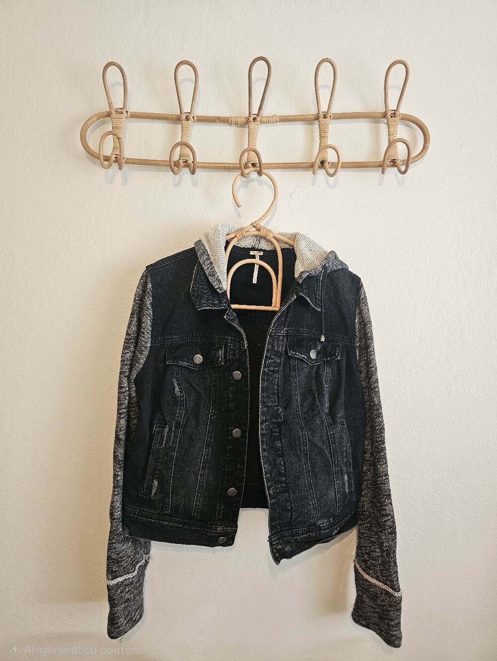 Free People Distressed Jean Jacket - Picture 1 of 4